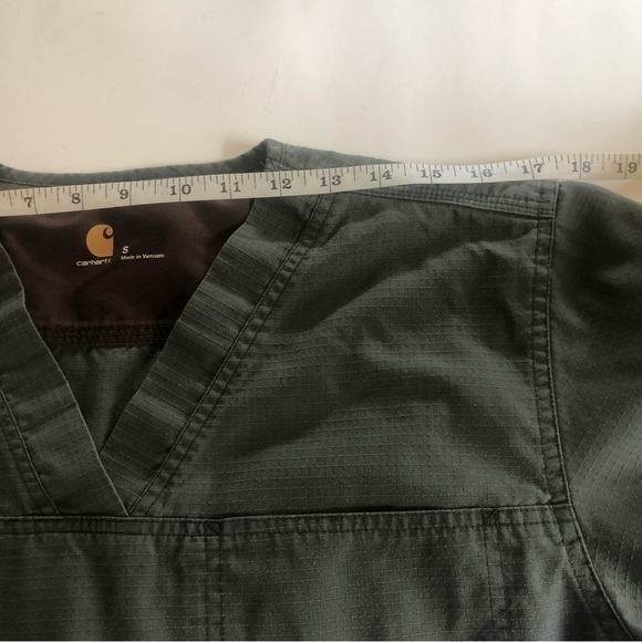 Carhartt Medical Mens Ripstop Multi-Pocket Short Sleeves Scrub Top Size S - Picture 8 of 13
